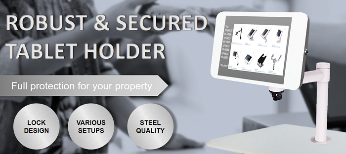 Secured iPad/Tablet Mount Stand